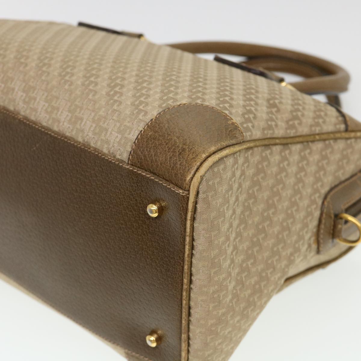 GUCCI Hand Bag Canvas 2way Beige 38861