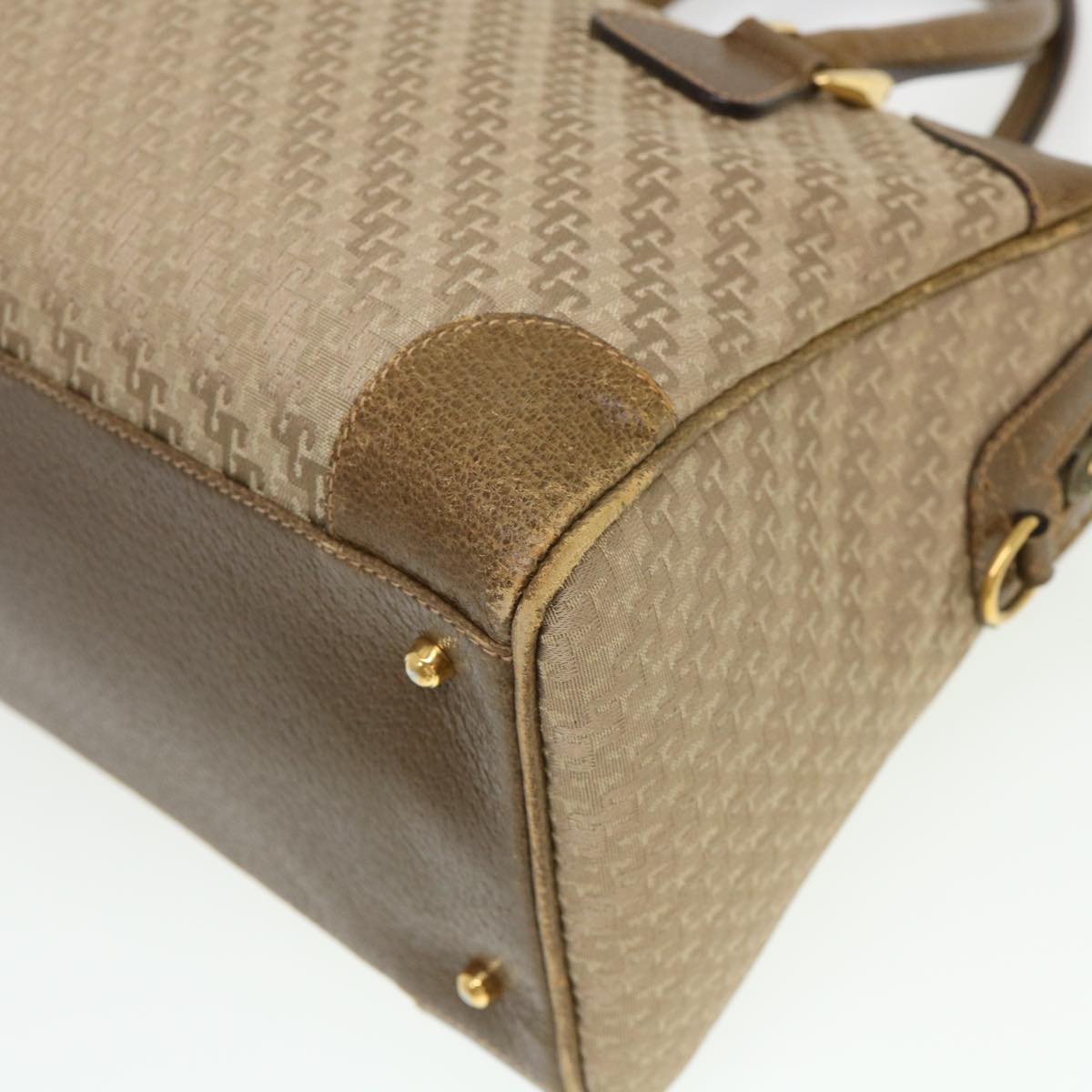 GUCCI Hand Bag Canvas 2way Beige 38861