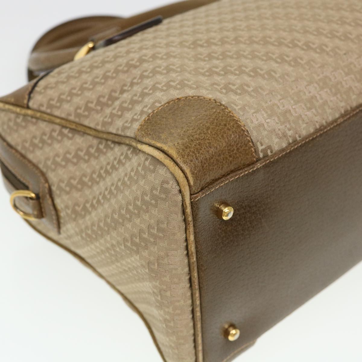 GUCCI Hand Bag Canvas 2way Beige 38861