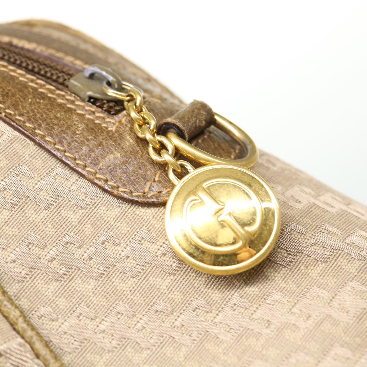GUCCI Hand Bag Canvas 2way Beige 38861