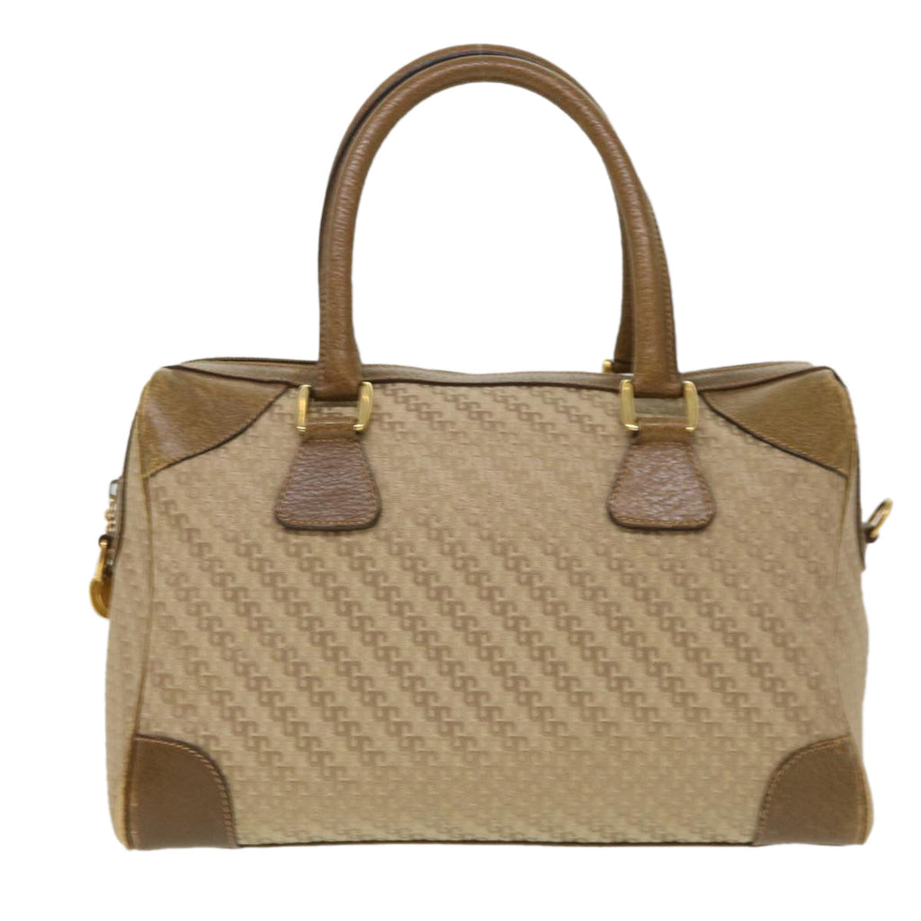 GUCCI Hand Bag Canvas 2way Beige 38861