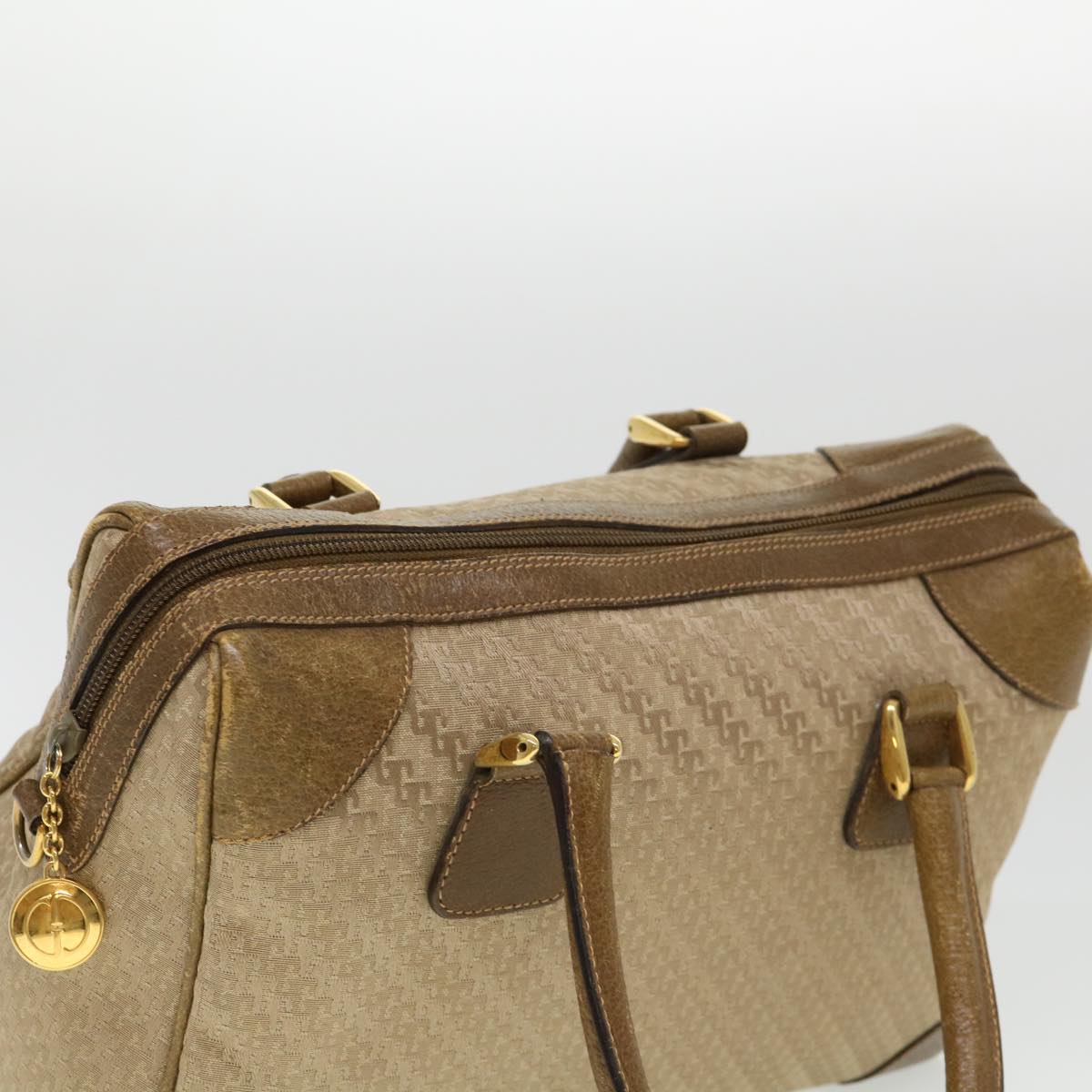 GUCCI Hand Bag Canvas 2way Beige 38861