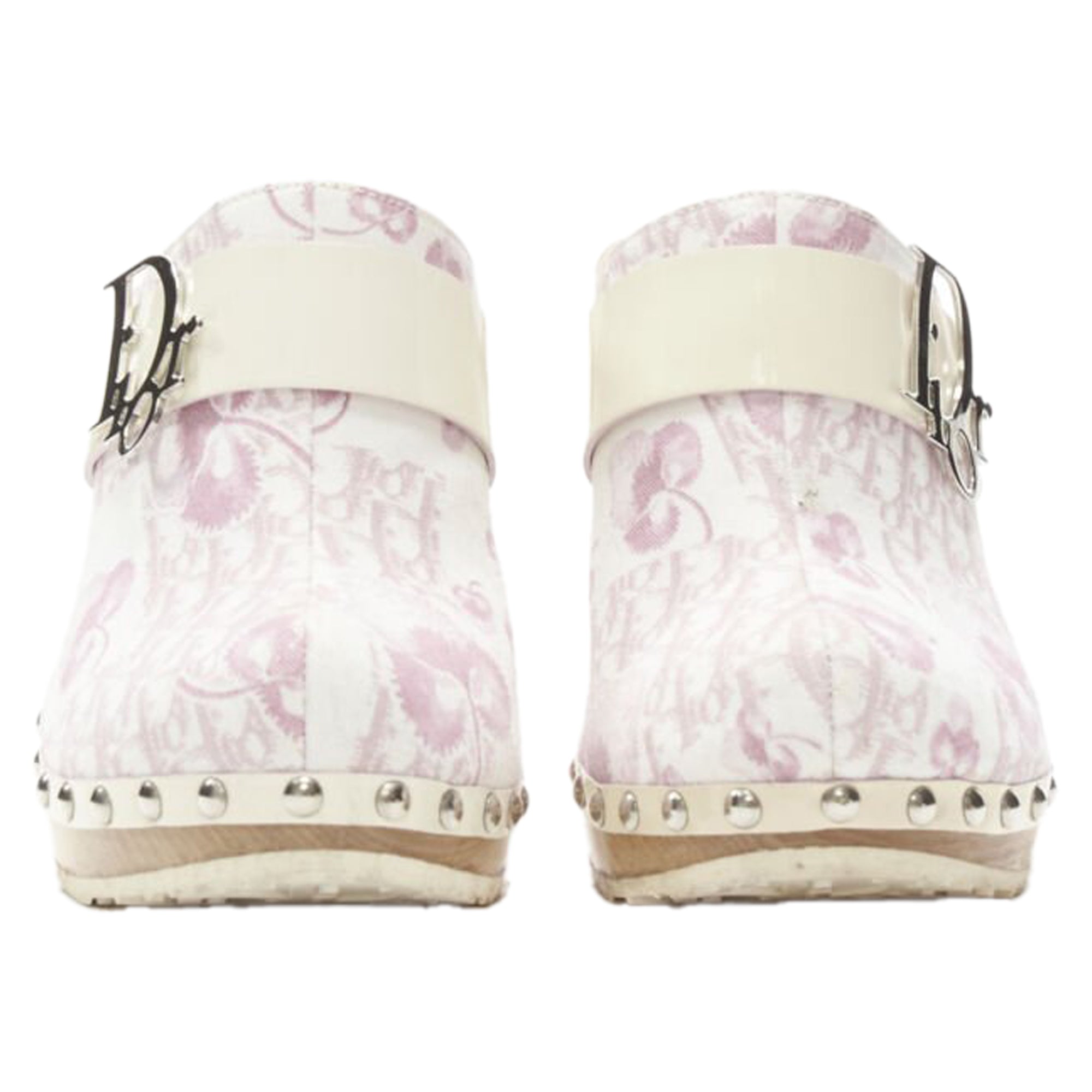 Christian Dior  Trottr Blossom monogram wooden clog