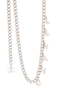 Chanel 2006 Silver Chain Letter Charm Belt