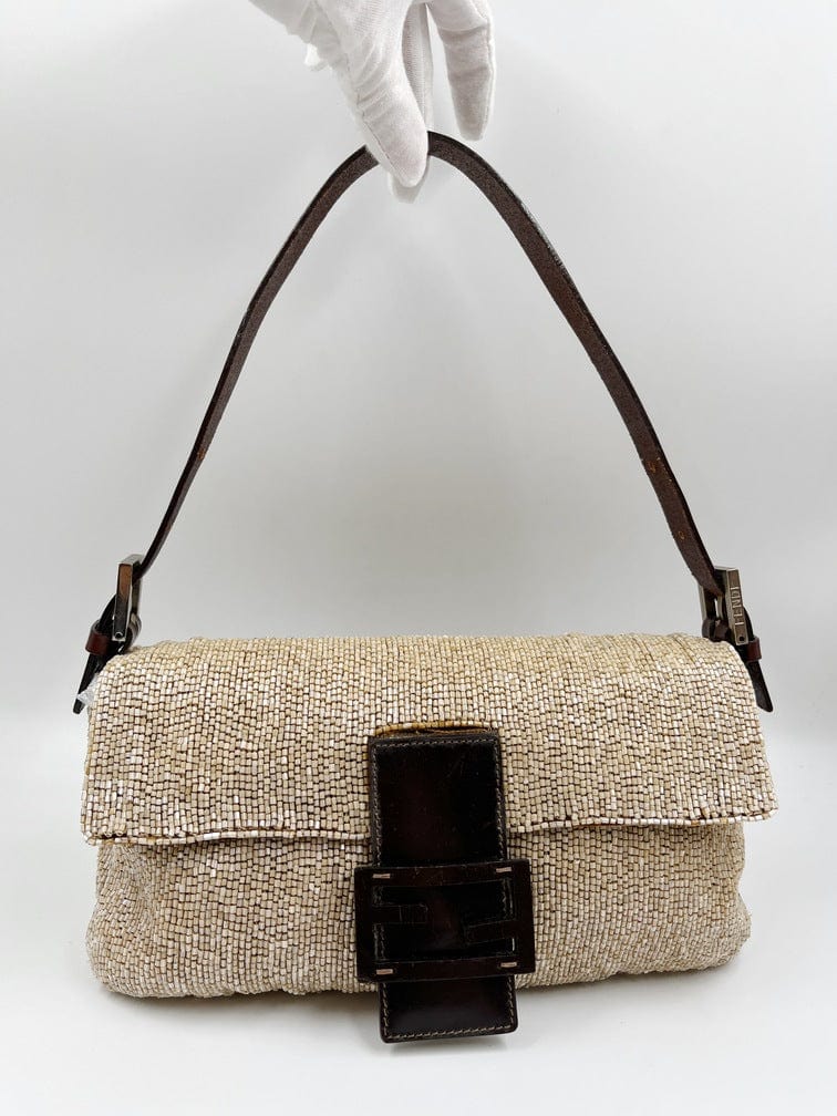 Fendi Sequin Beaded Baguette Bag