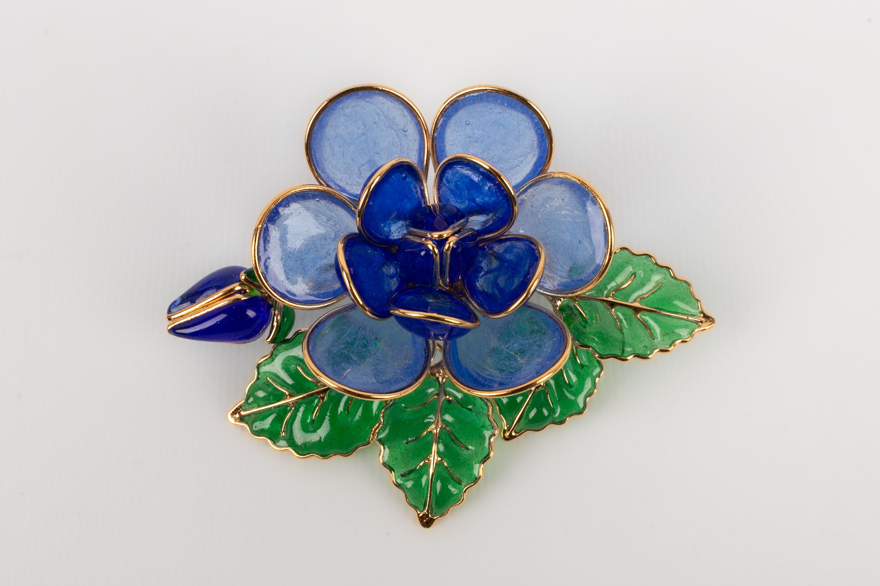 Broche / Pendentif en pÃƒÆ’Ã‚Â¢te de verre Augustine