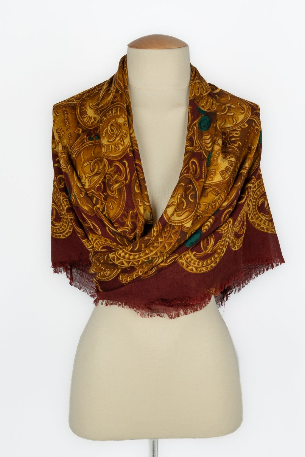 Foulard cachemire et soie Chanel