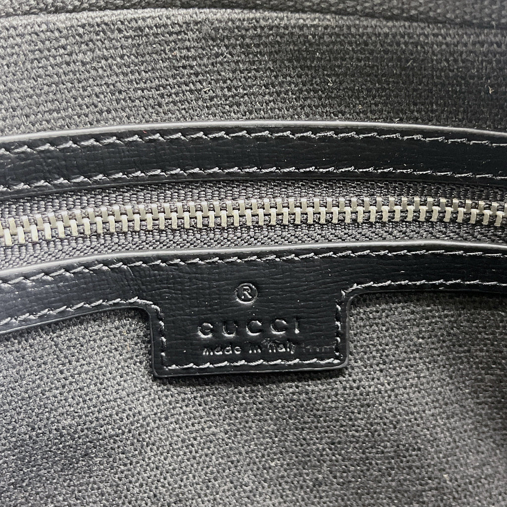 gg Shoulder Bag With Interlocking G Black gg Supreme Canvas For Women  9.6in/24.5cm gg 703468 92THF 1000