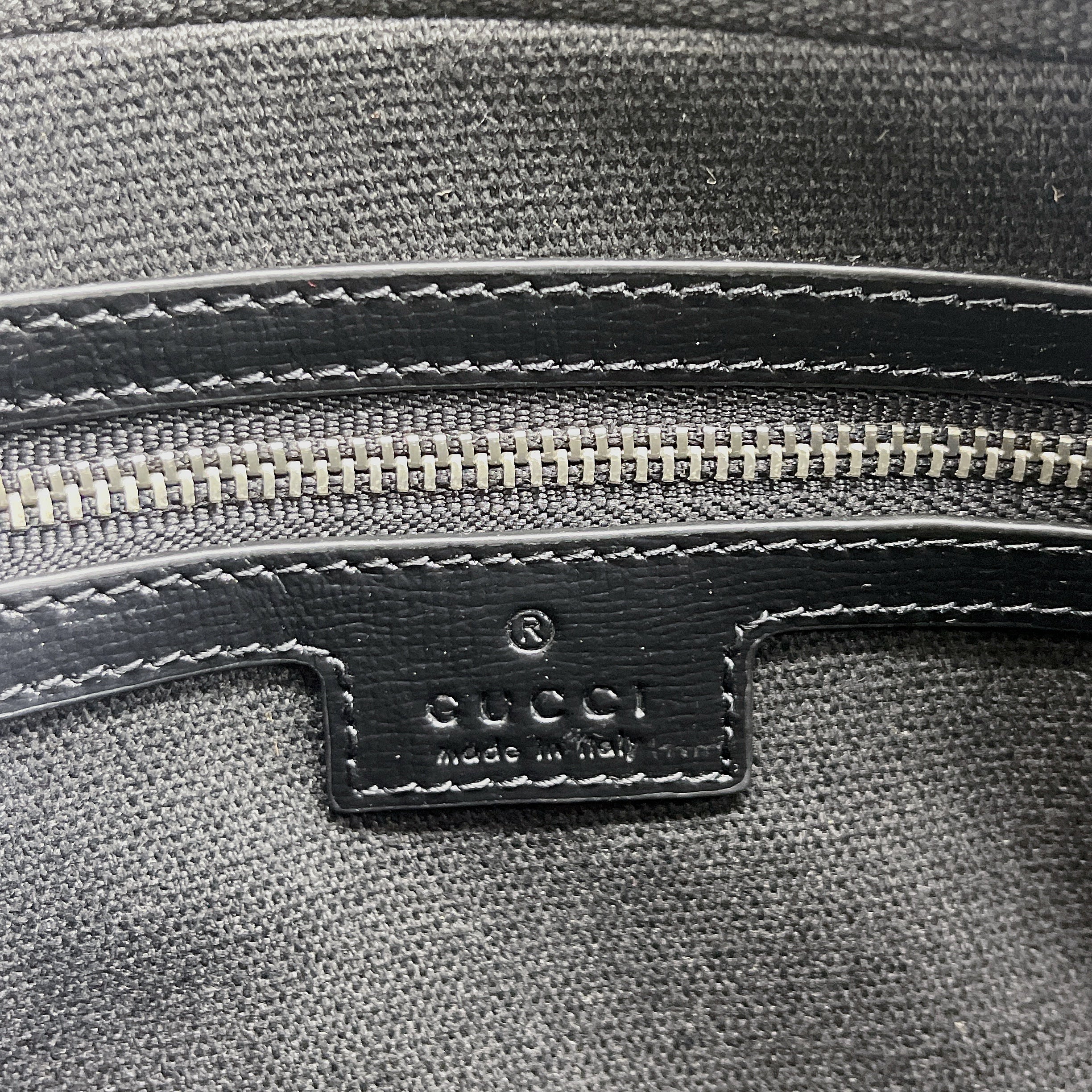 Glami Shoulder Bag With Interlocking G Black Glami Supreme Canvas For WomenÃ‚Â  9.6in/24.5cm Glami 703468 92THF 1000