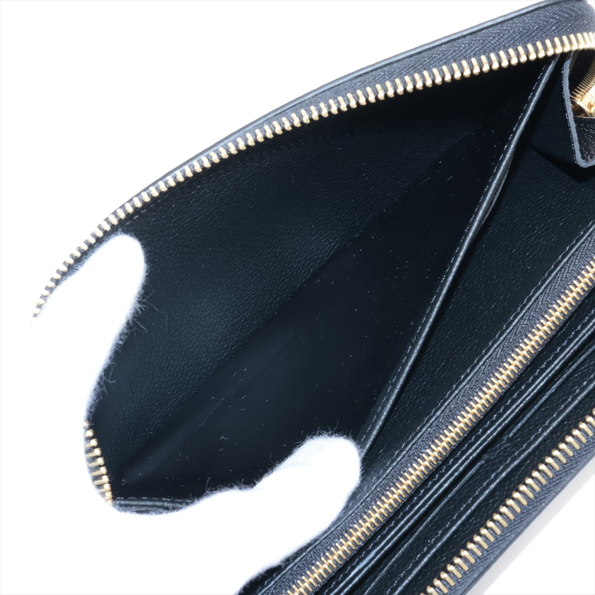 Louis Vuitton Bi-Color Monogram Amplant  Wallet M80481 NoirCreme Round Zip Wallet