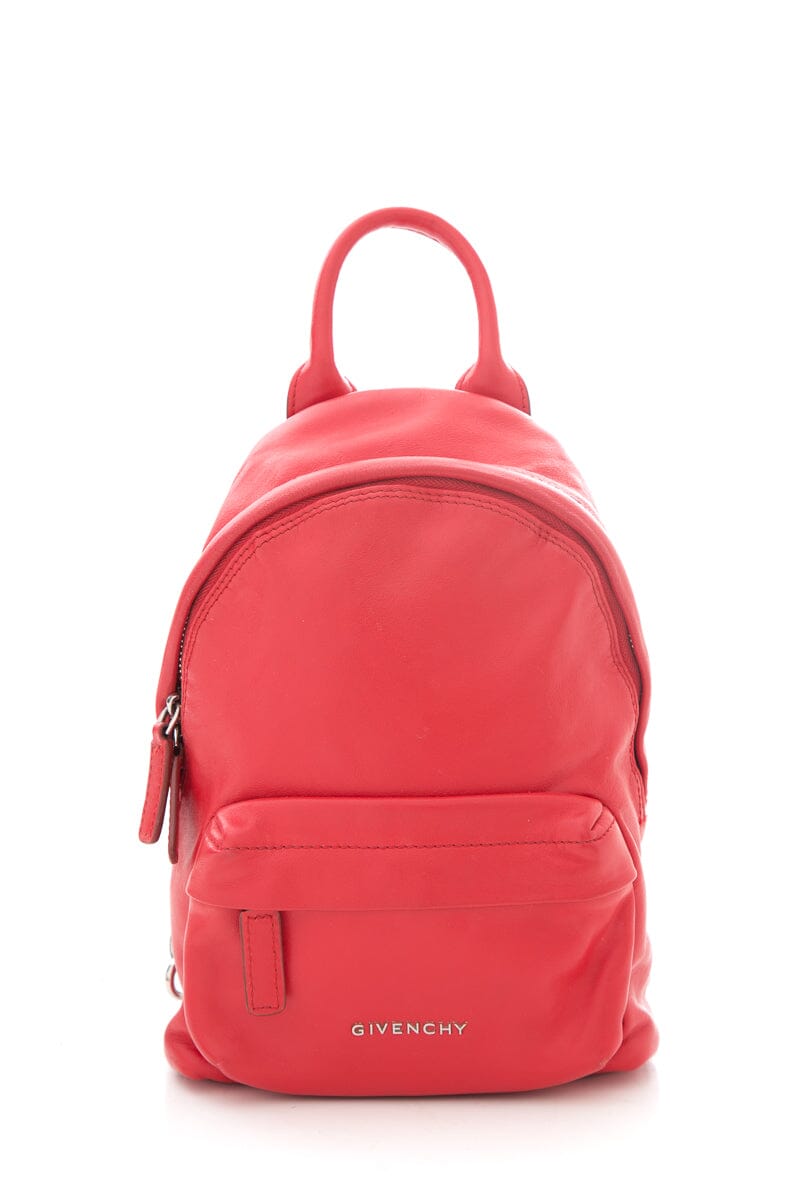 Givenchy Red Leather Mini Backpack