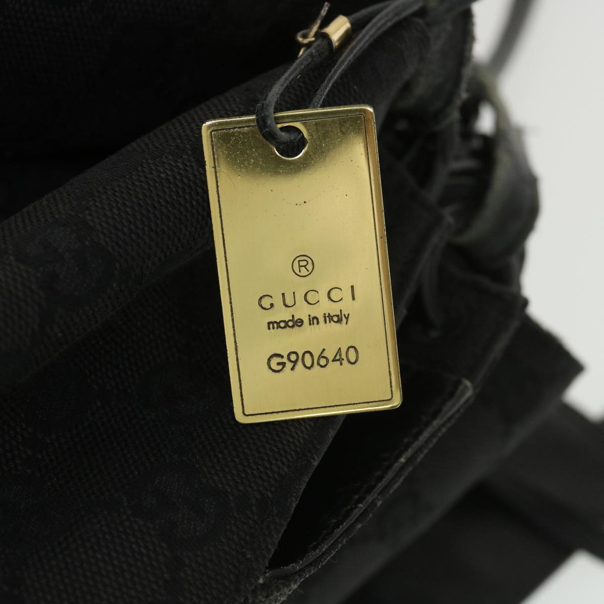 GUCCI GG Canvas Shoulder Bag Black 90640 002404 39133