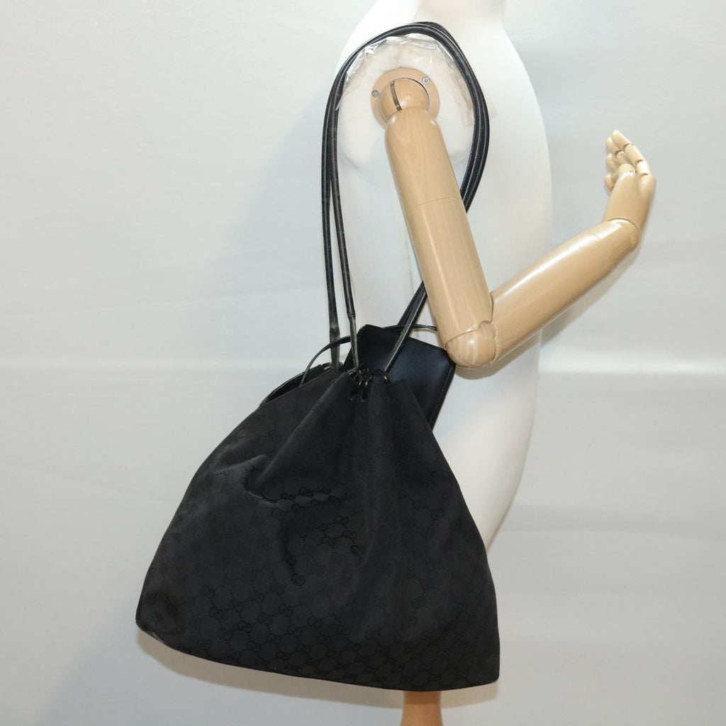 GUCCI GG Canvas Shoulder Bag Black 90640 002404 39133