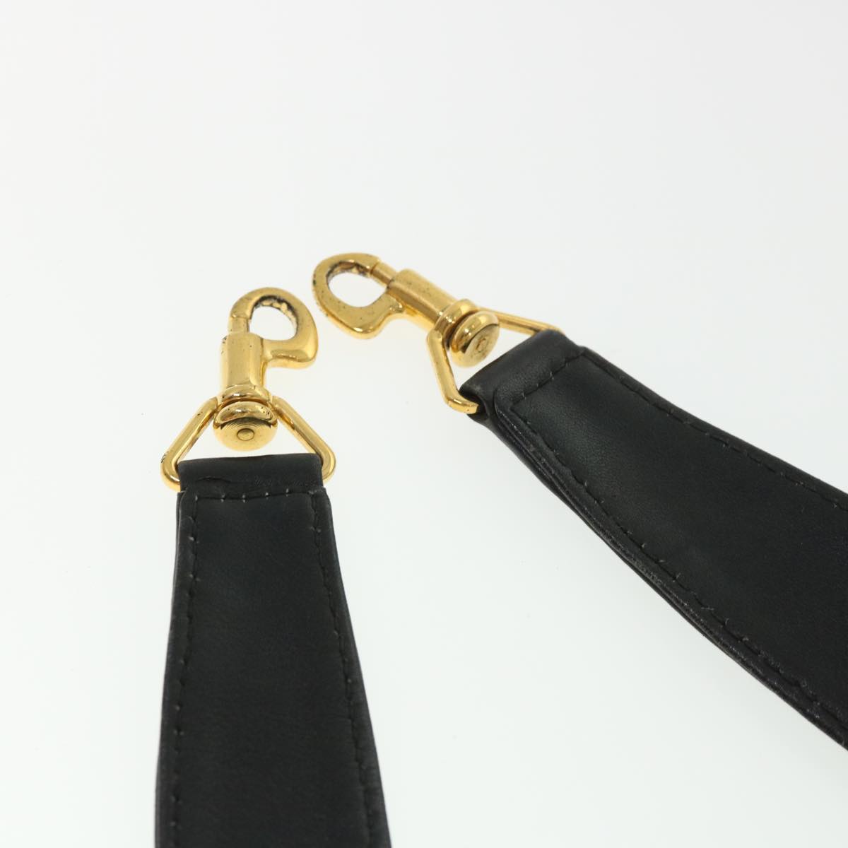GUCCI Bamboo Shoulder Bag Leather 2way Black 001 1014 1577 39136
