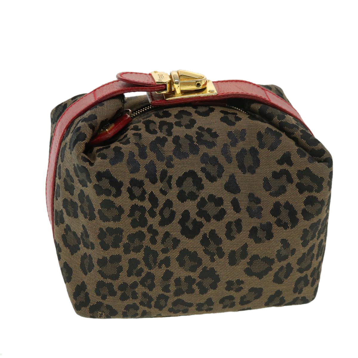 FENDI Pouch Canvas Brown 39141