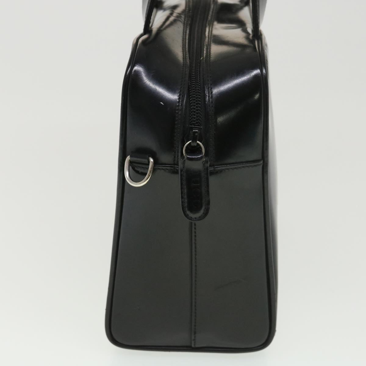 GUCCI Hand Bag Patent leather Black 00012740505 39143