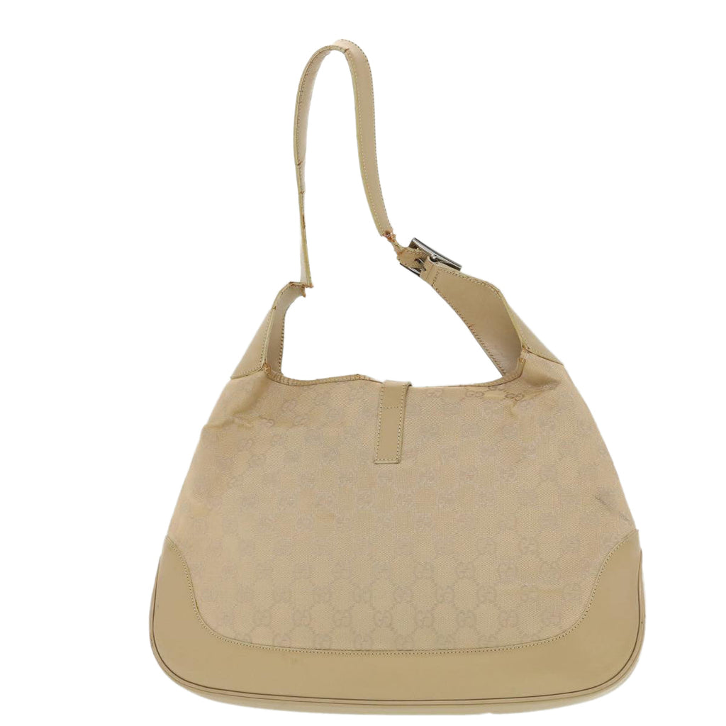 GUCCI GG Canvas Jackie Shoulder Bag Beige 0013346 39146