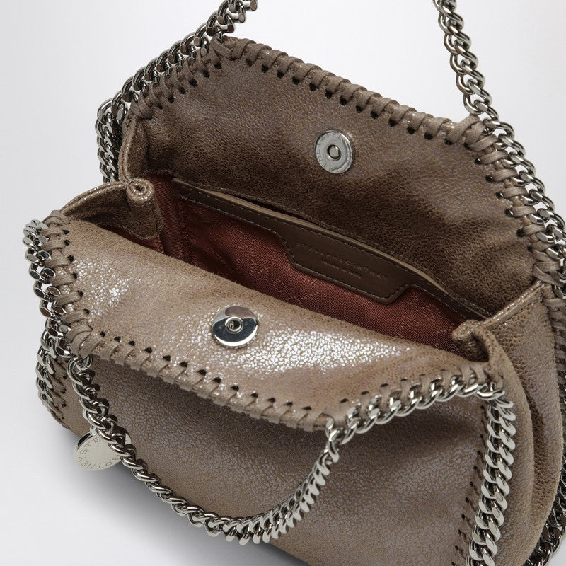Stella Mccartney Falabella Micro Shiny Beige Bag Women