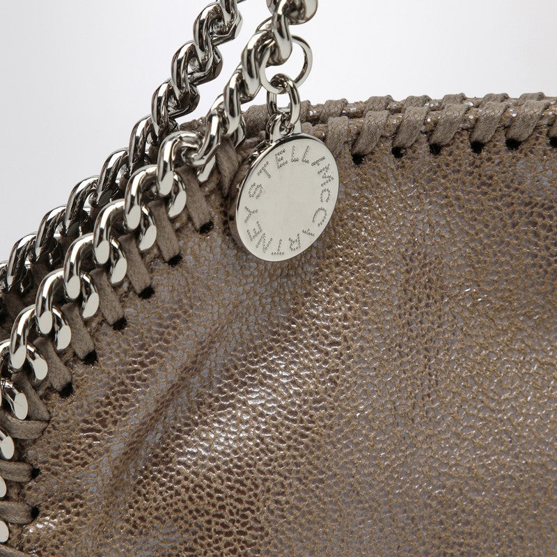 Stella Mccartney Falabella Micro Shiny Beige Bag Women