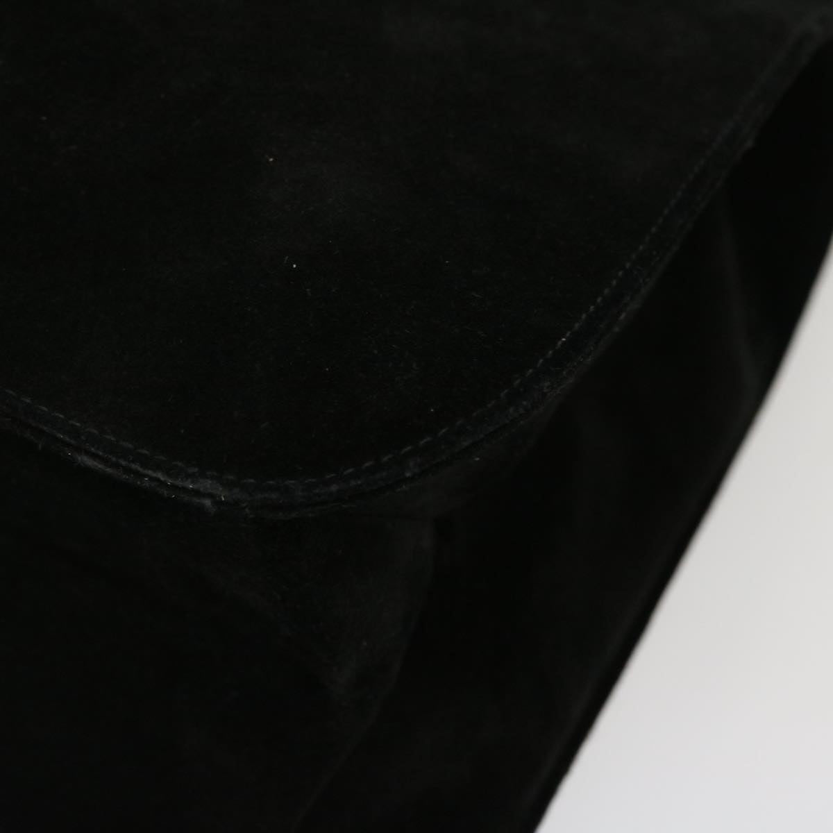 GUCCI Shoulder Bag Suede Black 002113 39171