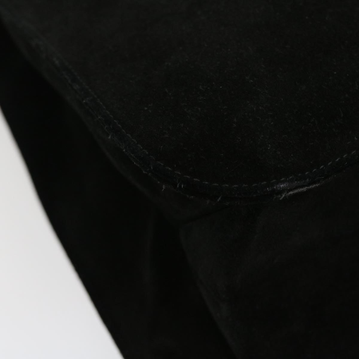 GUCCI Shoulder Bag Suede Black 002113 39171