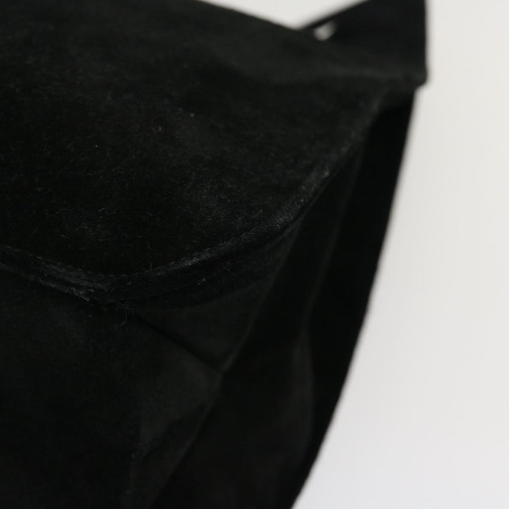 GUCCI Shoulder Bag Suede Black 002113 39171