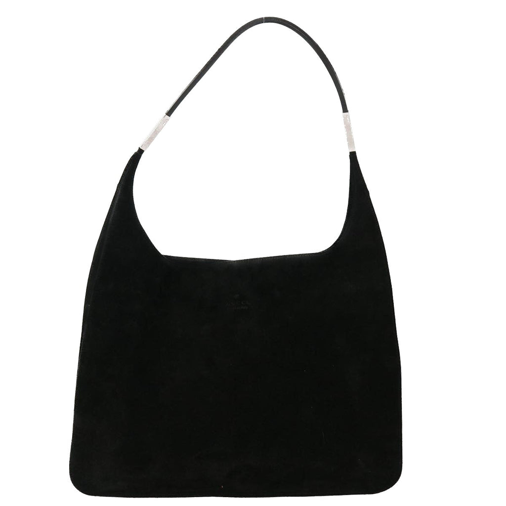 GUCCI Shoulder Bag Suede Black 002113 39171