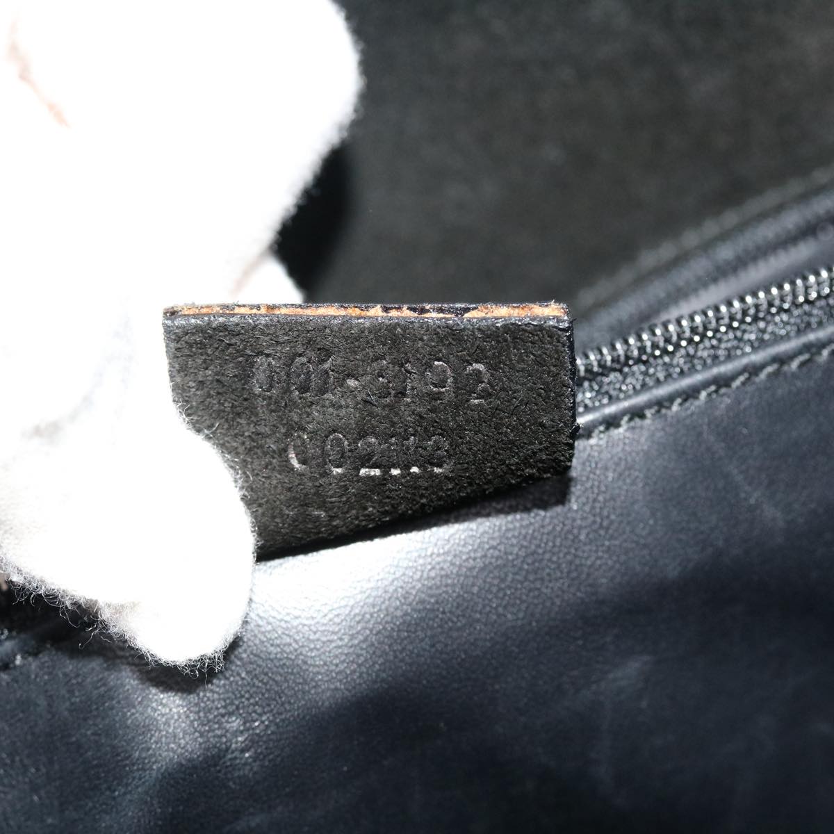 GUCCI Shoulder Bag Suede Black 002113 39171