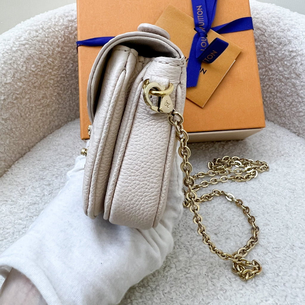 LV Micro Metis in Cream Empreinte Leather and GHW