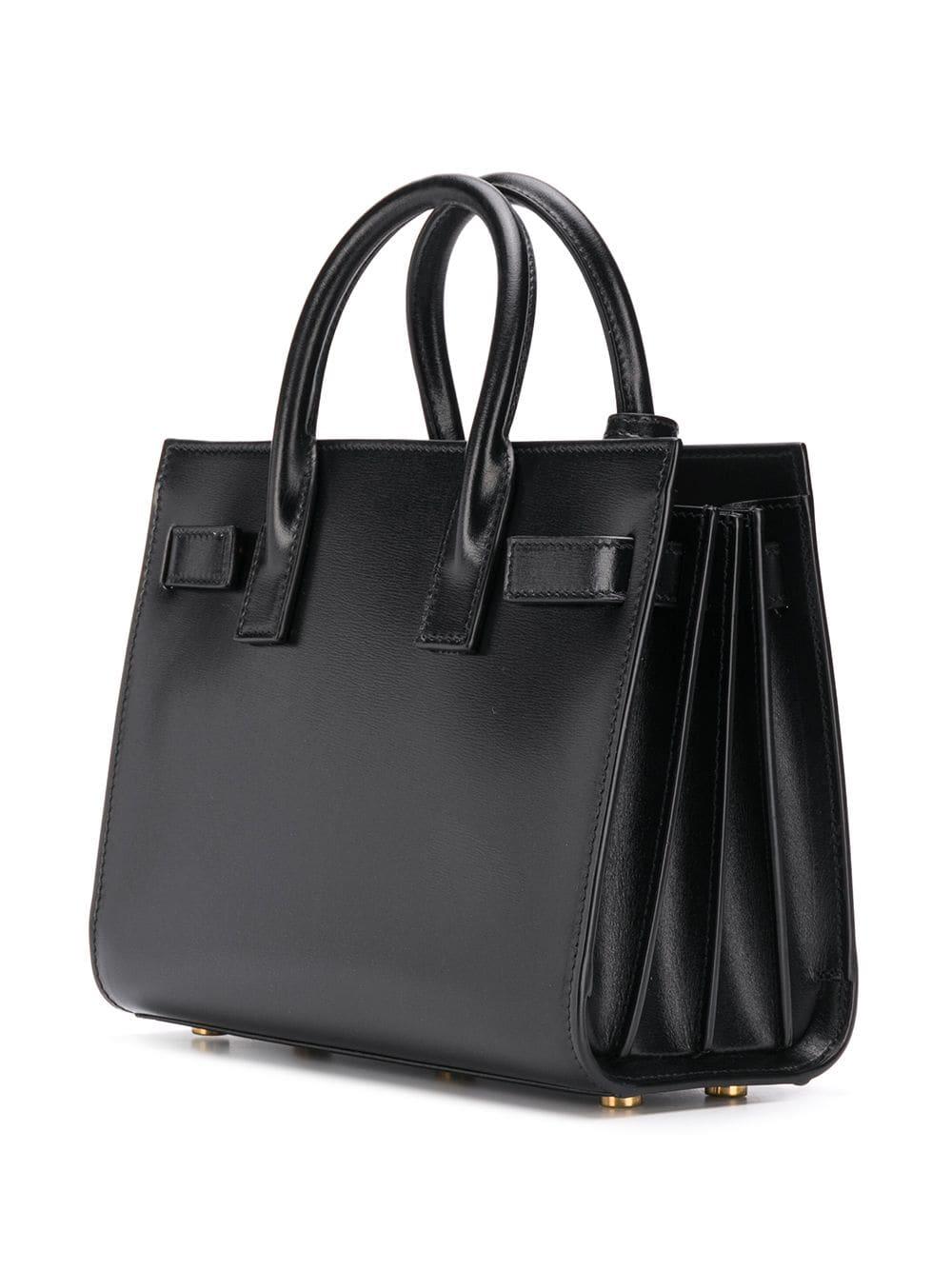 SAC DE JOUR NANO LEATHER TOTE BAG