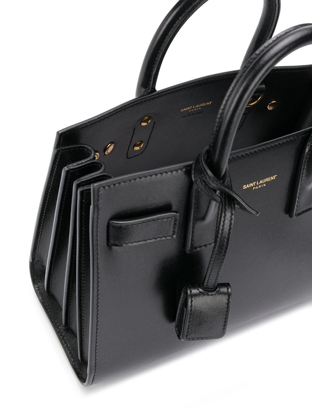 SAC DE JOUR NANO LEATHER TOTE BAG