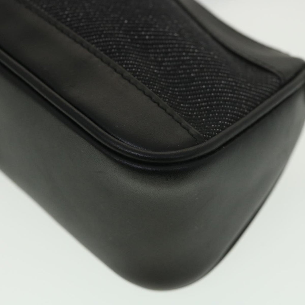 GUCCI Web Sherry Line Accessory Pouch Canvas Black Green Red 92820 39216