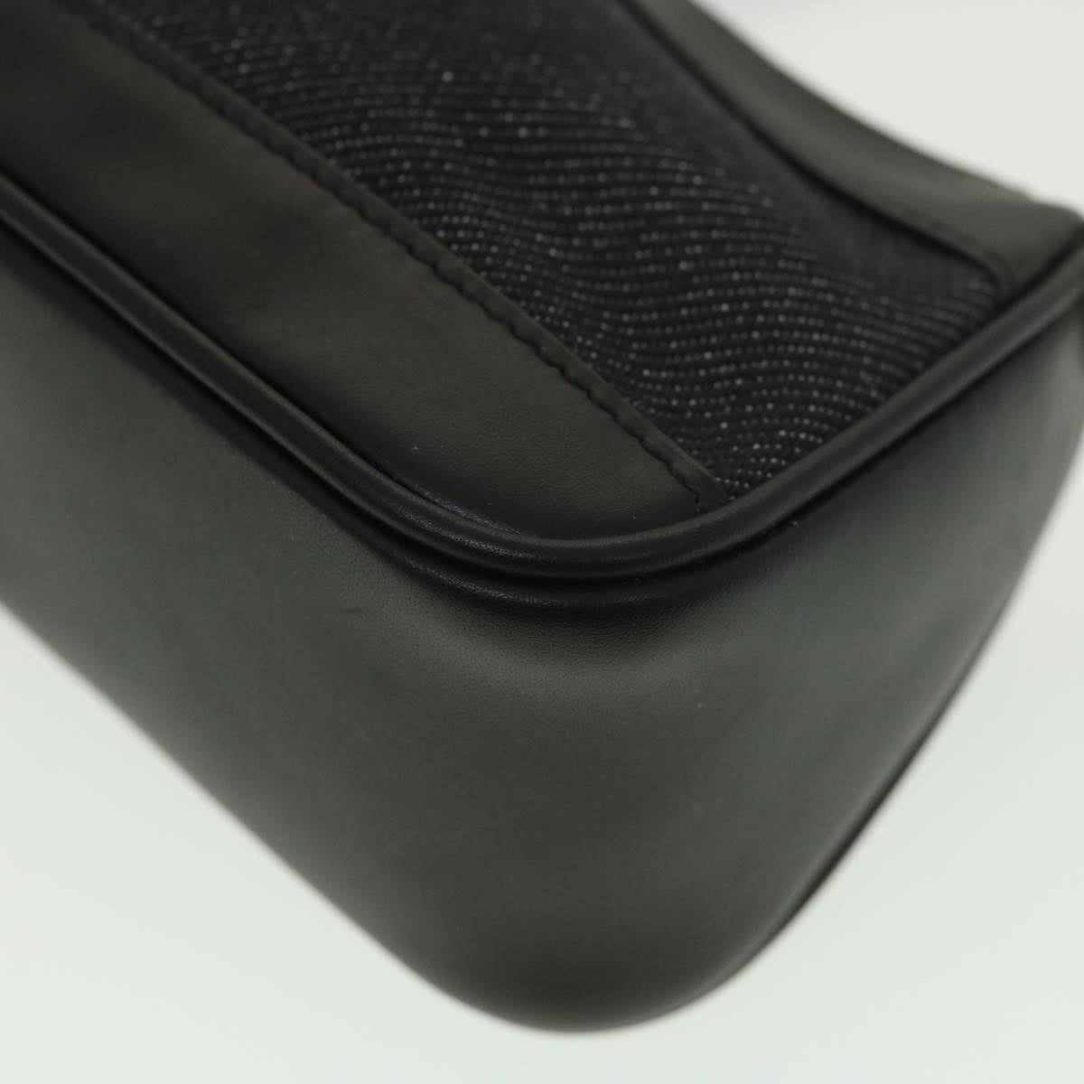GUCCI Web Sherry Line Accessory Pouch Canvas Black Green Red 92820 39216