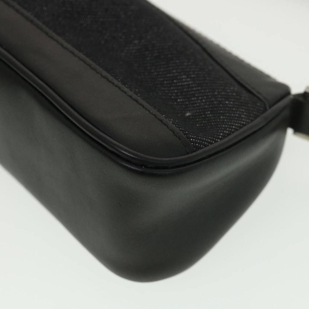 GUCCI Web Sherry Line Accessory Pouch Canvas Black Green Red 92820 39216