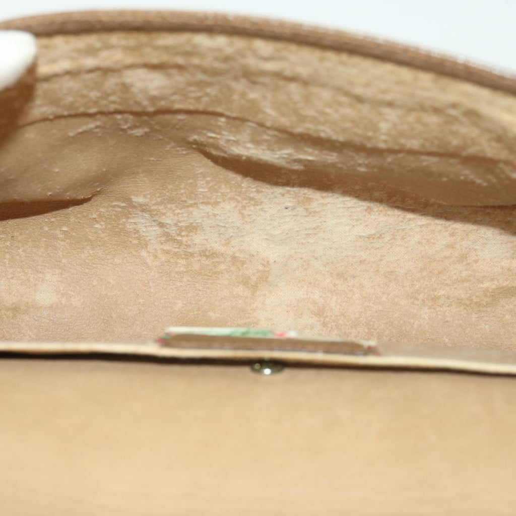 GUCCI GG Canvas Web Sherry Line Clutch Bag Beige Red Green 89.01.030 39241