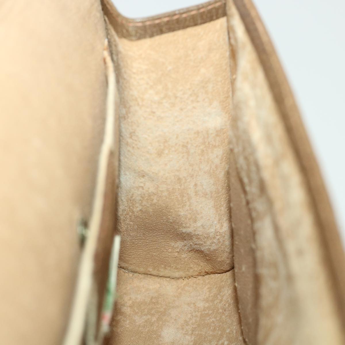 GUCCI GG Canvas Web Sherry Line Clutch Bag Beige Red Green 89.01.030 39241