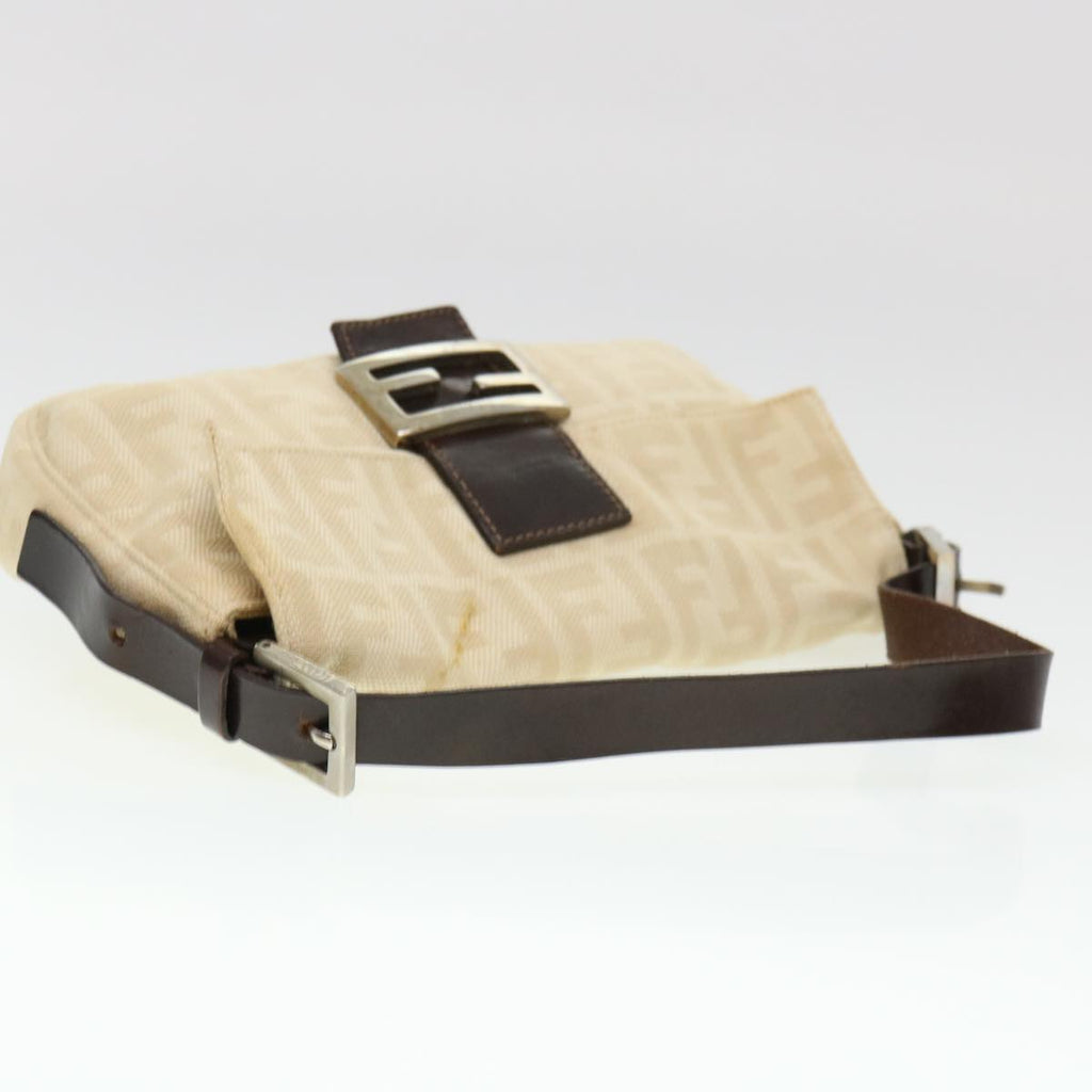 FENDI Zucca Canvas Mamma Baguette Shoulder Bag Beige 33492 26424 008 39285