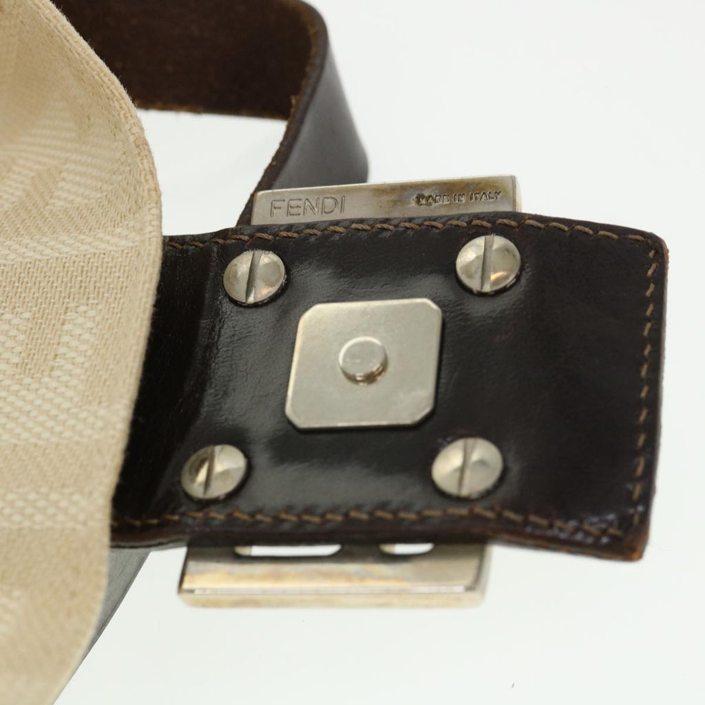 FENDI Zucca Canvas Mamma Baguette Shoulder Bag Beige 33492 26424 008 39285