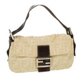 FENDI Zucca Canvas Mamma Baguette Shoulder Bag Beige 33492 26424 008 39285