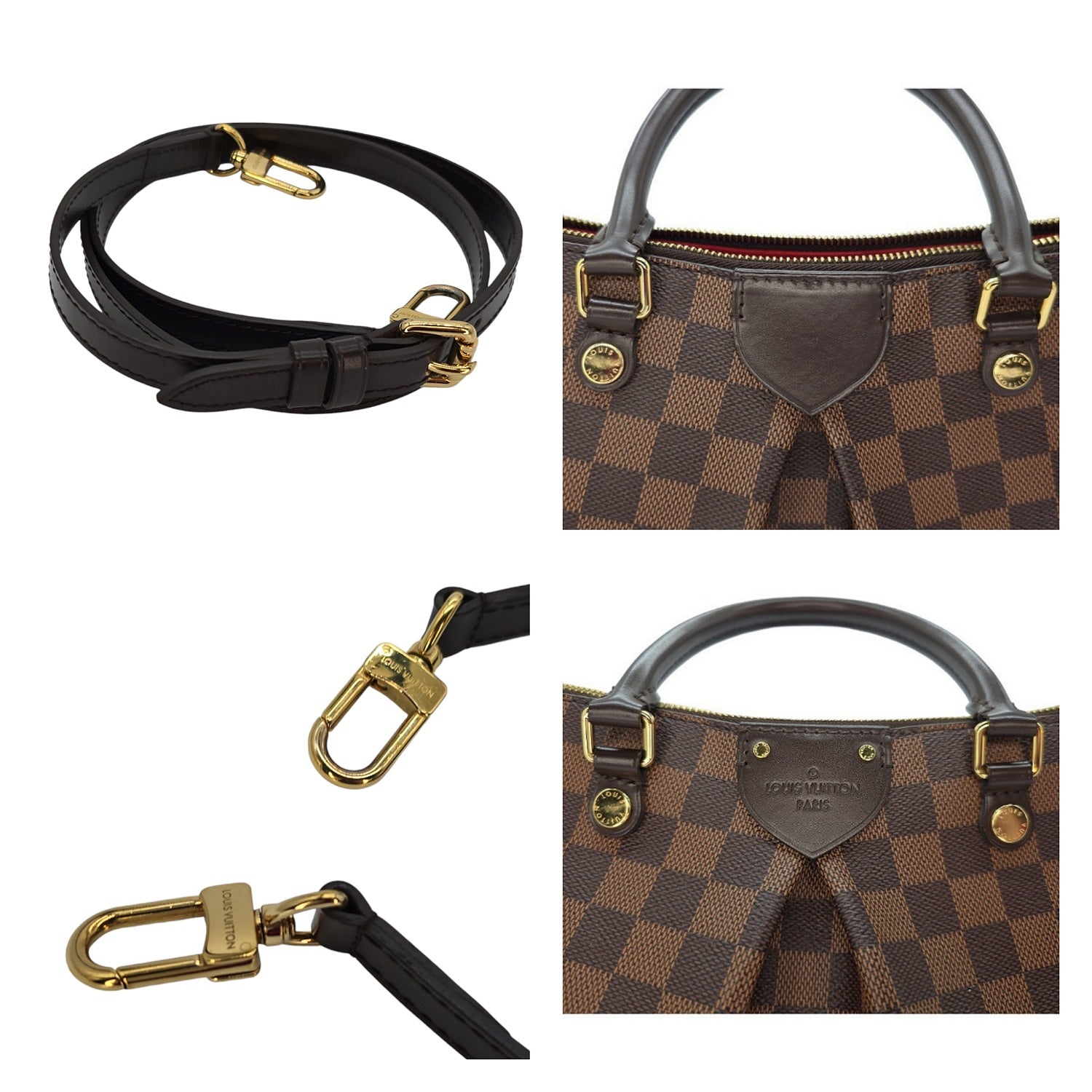 Louis Vuitton Damier Ebene Canvas Siena PM Satchel