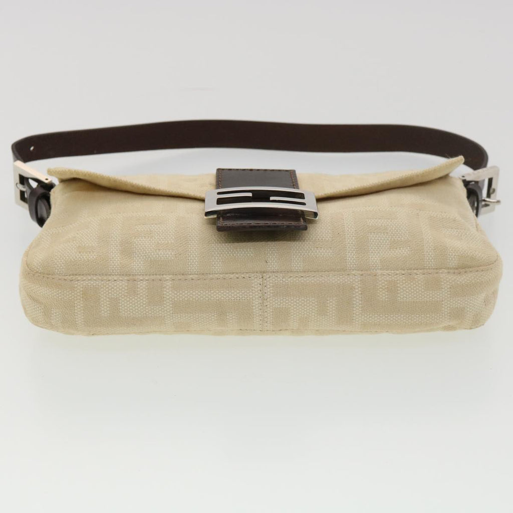 FENDI Zucca Canvas Mamma Baguette Shoulder Bag Beige 2355 26424 008 39301