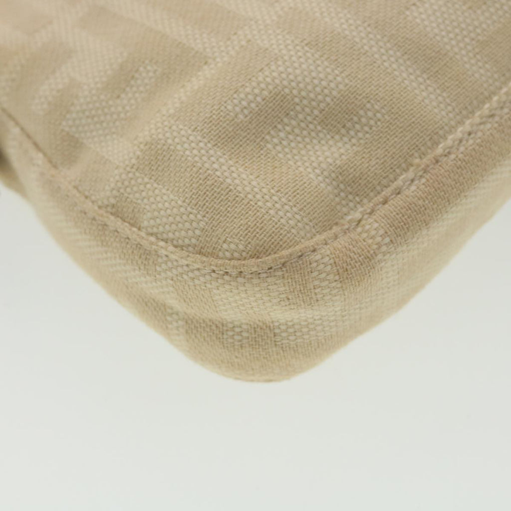 FENDI Zucca Canvas Mamma Baguette Shoulder Bag Beige 2355 26424 008 39301