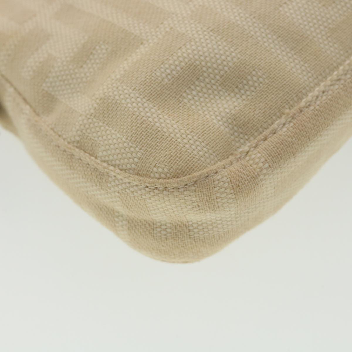 FENDI Zucca Canvas Mamma Baguette Shoulder Bag Beige 2355 26424 008 39301