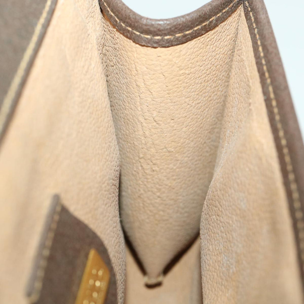 GUCCI GG Canvas Clutch Bag PVC Leather Beige 39307