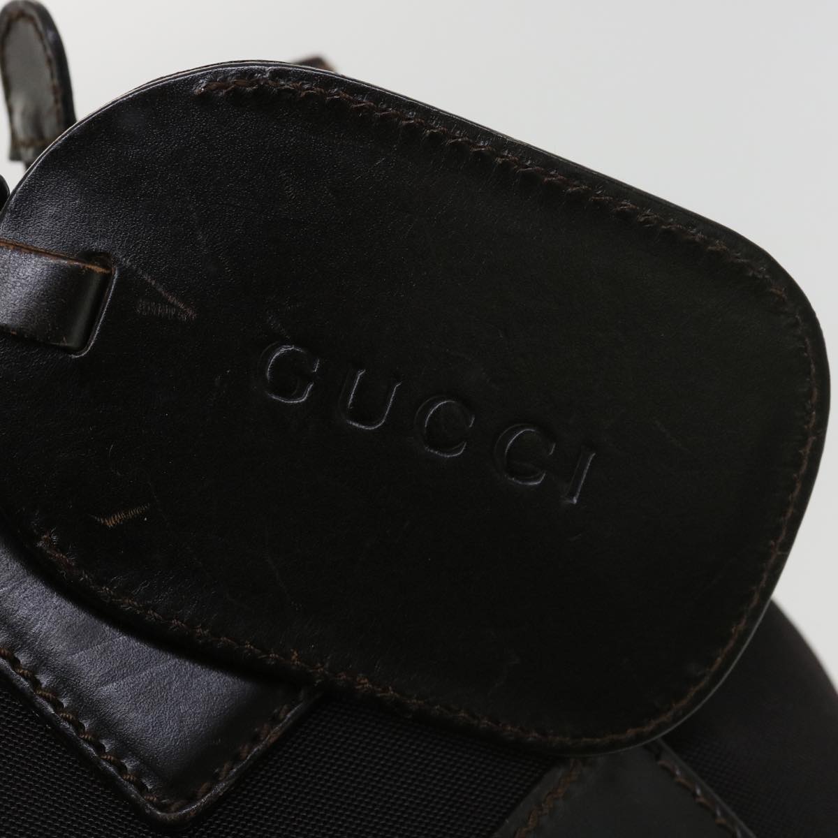 GUCCI Hand Bag Nylon Black 39346