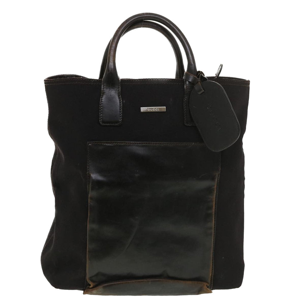 GUCCI Hand Bag Nylon Black 39346