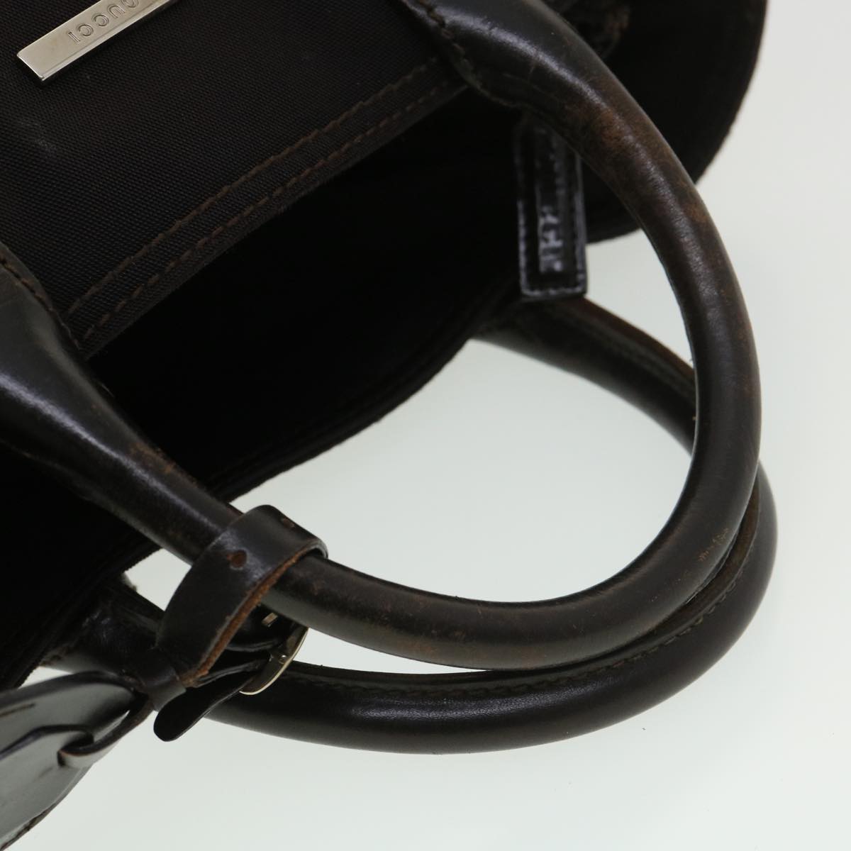 GUCCI Hand Bag Nylon Black 39346