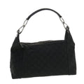 GUCCI GG Canvas Shoulder Bag Black 113023 39359