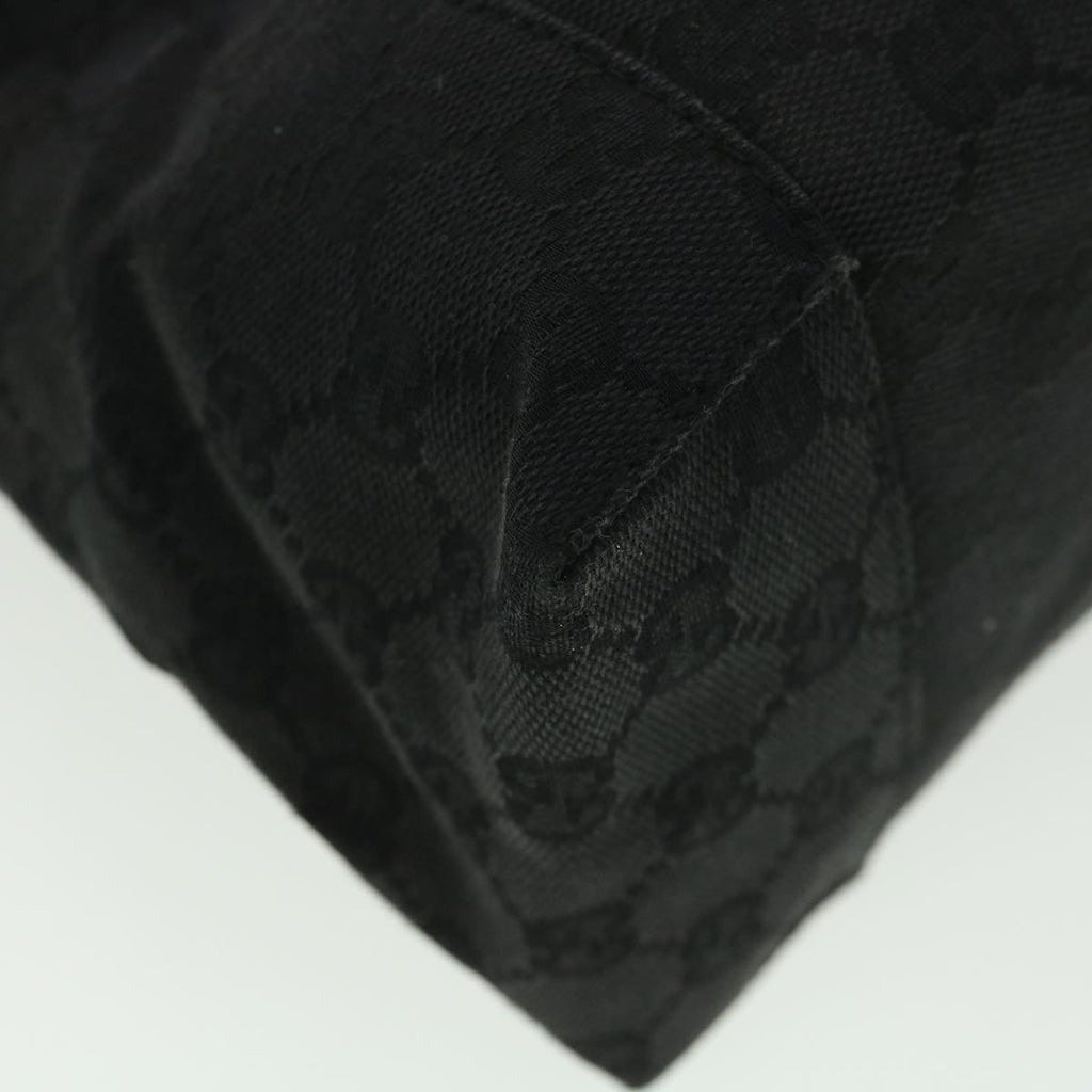 GUCCI GG Canvas Shoulder Bag Black 113023 39359