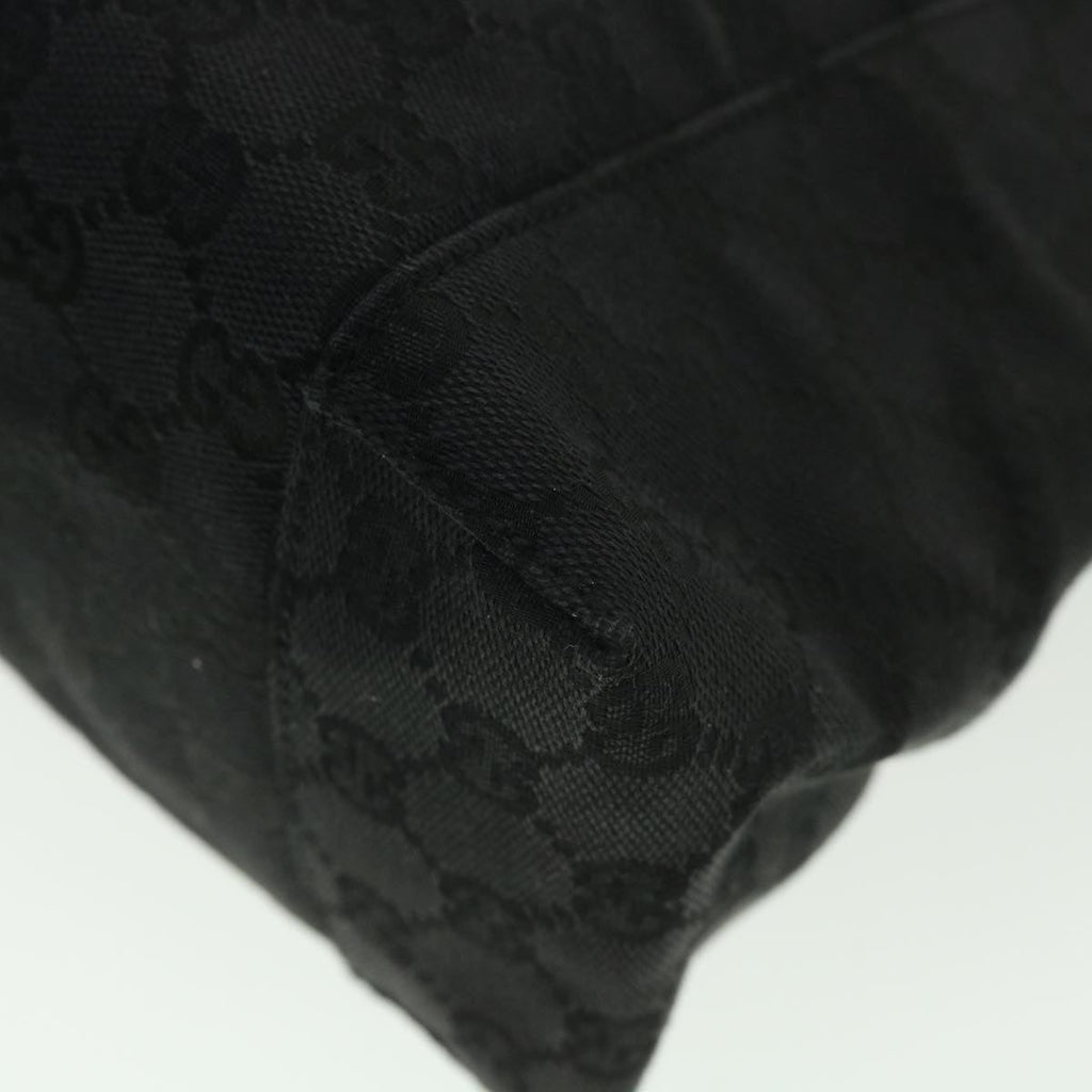 GUCCI GG Canvas Shoulder Bag Black 113023 39359